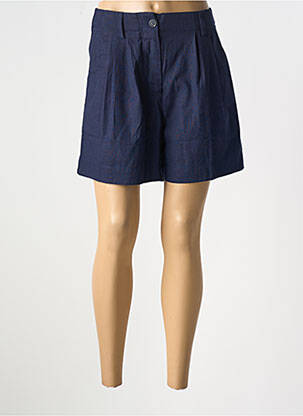 Short fermeture zippée sous rabat boutonné taille normale bleu SWEEWË femme