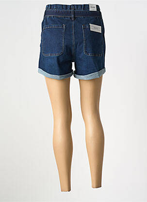 Short tissage denim taille normale bleu NINA CARTER femme