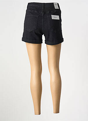 Short tissage denim taille normale noir NINA CARTER femme