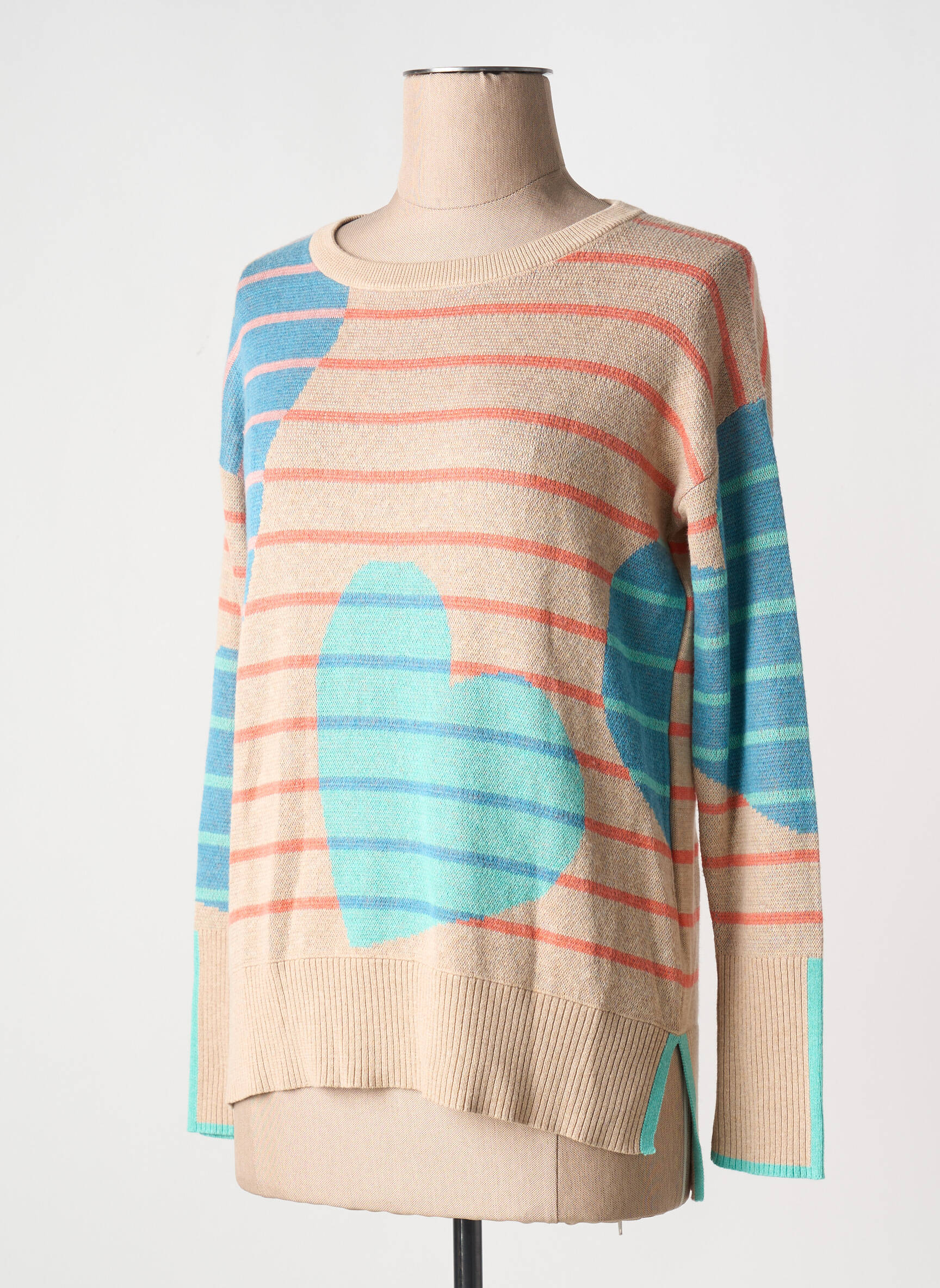 Sweat Femme White Stuff Rose Taille 10 - 1/4 Zip, Col Haut, Manches Longues Raglan, 100% Coton