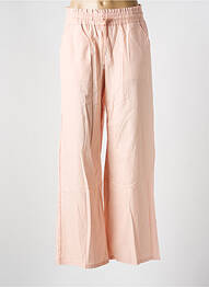 Pantalon large poches taille normale rose NINA CARTER femme