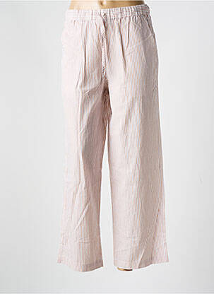 Pantalon large tissage popeline taille normale beige LILI & LALA femme