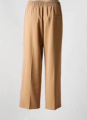 Pantalon large tissage popeline taille normale marron GRACE & MILA femme