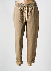 Pantalon 7/8 marron NINA CARTER pour femme seconde vue