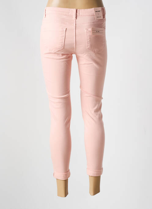 Jeans coupe slim rose NINA CARTER pour femme