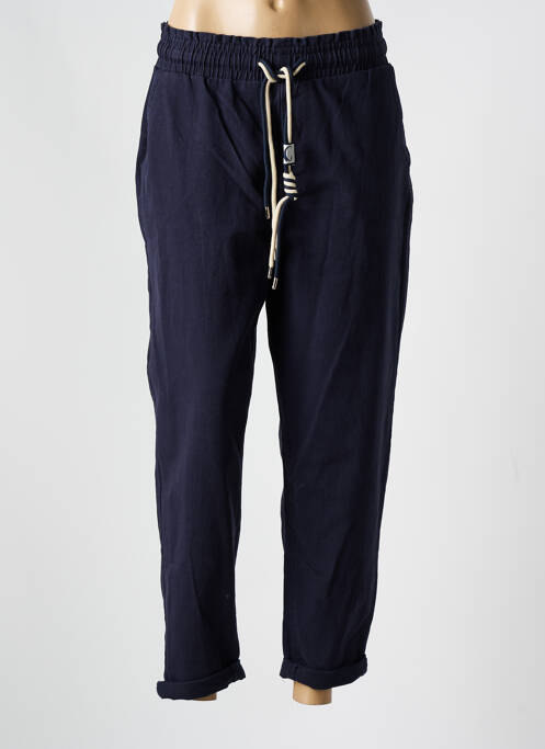 Pantalon 7/8 bleu NINA CARTER pour femme