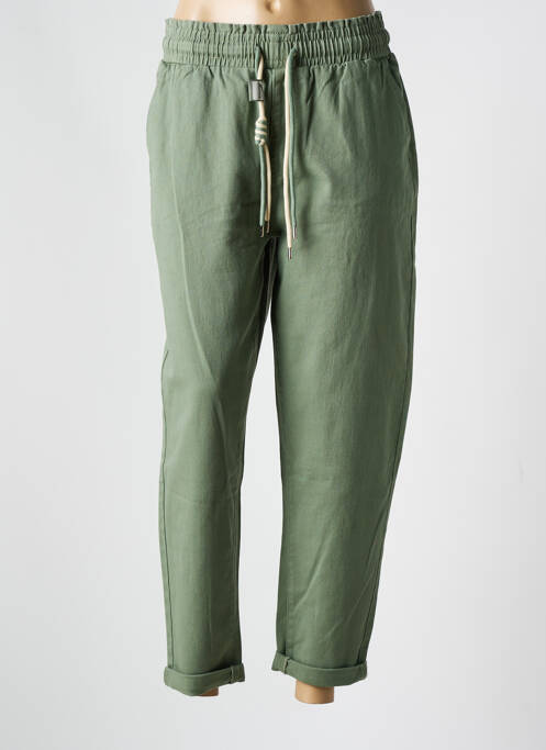 Pantalon 7/8 vert NINA CARTER pour femme