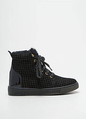 Bottines/boots matière lisse bout rond noir BELLAMY fille