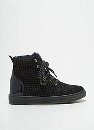 Bottines/boots matière lisse bout rond noir BELLAMY fille