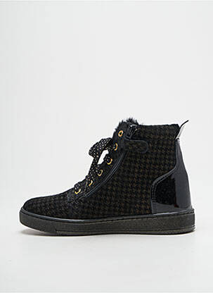 Bottines/boots matière lisse bout rond noir BELLAMY fille