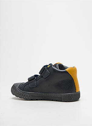Baskets tissage satiné bout rond bleu BELLAMY garcon