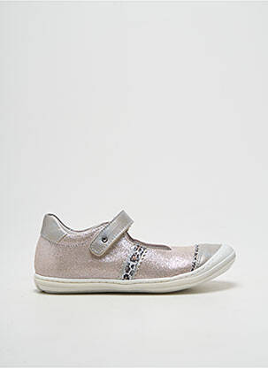 Ballerines tissage tissage pailleté bout rond argent BELLAMY fille