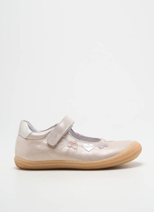 Ballerines matière lisse bout rond rose BELLAMY fille
