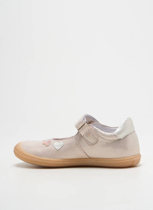 Ballerines matière lisse bout rond rose BELLAMY fille