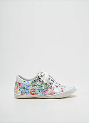 Baskets impression bout rond blanc BELLAMY fille