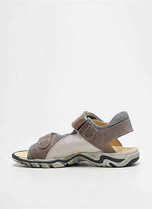 Sandales/nu pieds tissage satiné bout ouvert marron BELLAMY garcon