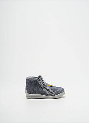 Chaussons/pantoufles fermeture zippée bout rond gris BELLAMY garçon
