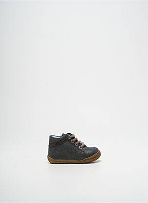 Bottillons fermeture lacets bout rond gris BELLAMY fille