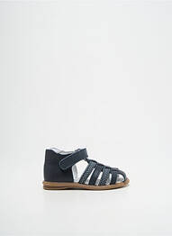 Sandales/nu pieds matière lisse bout rond bleu BELLAMY enfant