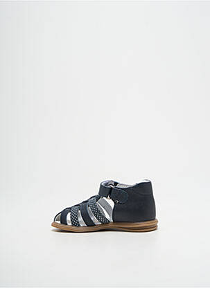 Sandales/nu pieds matière lisse bout rond bleu BELLAMY enfant