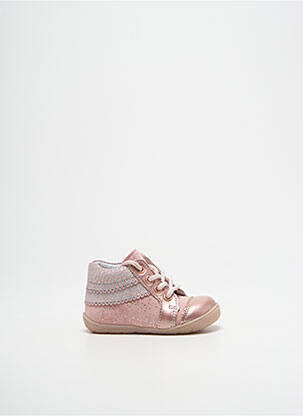 Bottillons tissage tissage pailleté bout rond rose BELLAMY fille