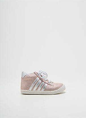 Baskets impression bout rond rose BELLAMY fille