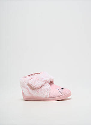 Chaussons/pantoufles fermeture scratch bout rond rose BELLAMY garcon