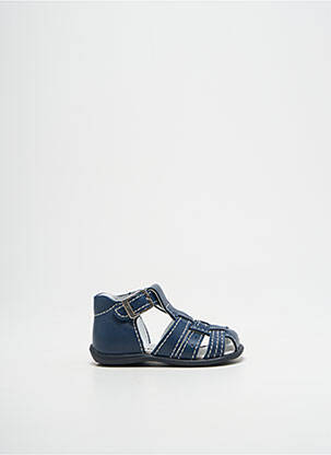 Sandales/nu pieds tissage satiné bout rond bleu BELLAMY garçon