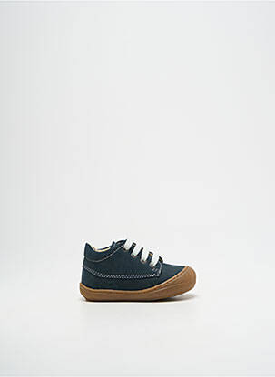 Bottillons nubuck bout rond bleu NATURINO garçon