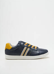 Baskets tissage satiné bout rond bleu BELLAMY garcon