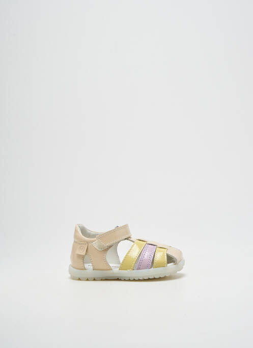 Sandales/nu pieds tissage vernis bout rond beige NATURINO fille
