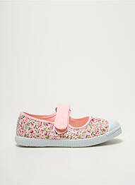 Ballerines semelle amovible bout rond rose CIENTA fille