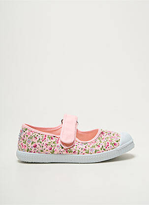 Ballerines semelle amovible bout rond rose CIENTA fille