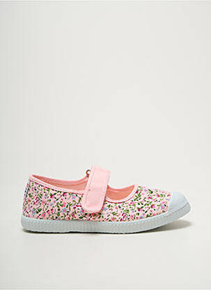 Ballerines semelle amovible bout rond rose CIENTA fille