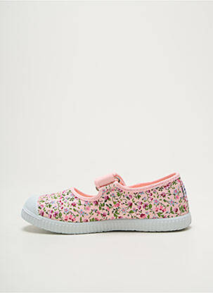 Ballerines semelle amovible bout rond rose CIENTA fille