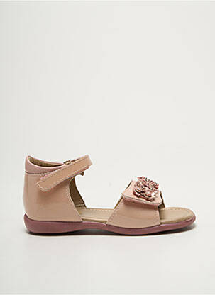 Sandales/nu pieds tissage vernis beige MOD8 fille
