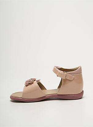 Sandales/nu pieds tissage vernis beige MOD8 fille