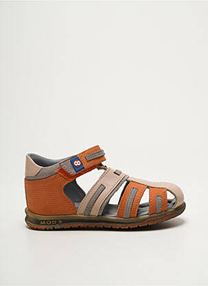 Sandales/nu pieds bout rond bout rond orange MOD8 garcon