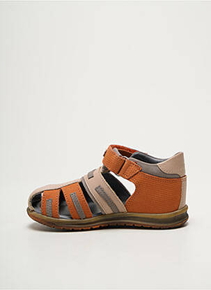 Sandales/nu pieds bout rond bout rond orange MOD8 garçon