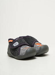 Chaussons/pantoufles fermeture scratch bout rond gris BIOMECANICS garcon