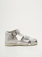 Sandales/Nu pieds argent MOD8 pour fille seconde vue