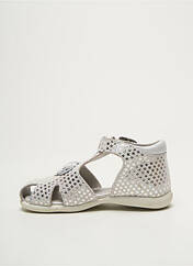 Sandales/Nu pieds argent MOD8 pour fille seconde vue