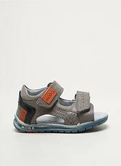 Sandales/Nu pieds gris MOD8 pour garçon seconde vue