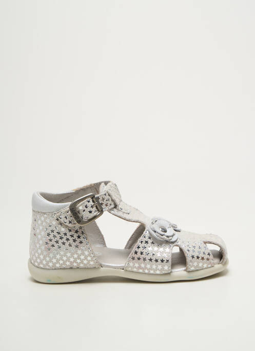 Sandales/Nu pieds argent MOD8 pour fille