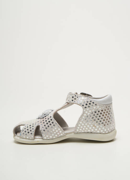 Sandales/Nu pieds argent MOD8 pour fille