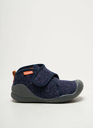 Chaussons/pantoufles fermeture scratch bout rond bleu BIOMECANICS garçon