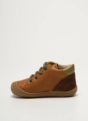 Bottillons matière lisse bout rond marron NATURINO garçon