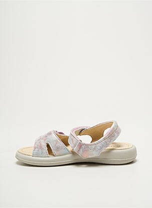 Sandales/nu pieds impression bout ouvert argent NATURINO fille