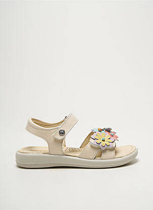 Sandales/nu pieds tissage vernis bout ouvert beige NATURINO fille