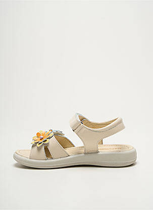 Sandales/nu pieds tissage vernis bout ouvert beige NATURINO fille